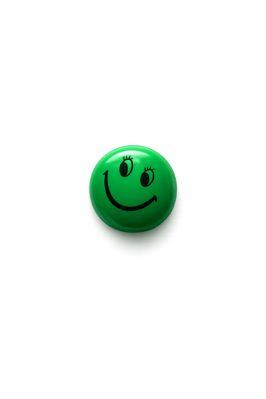 Green smiley sticker