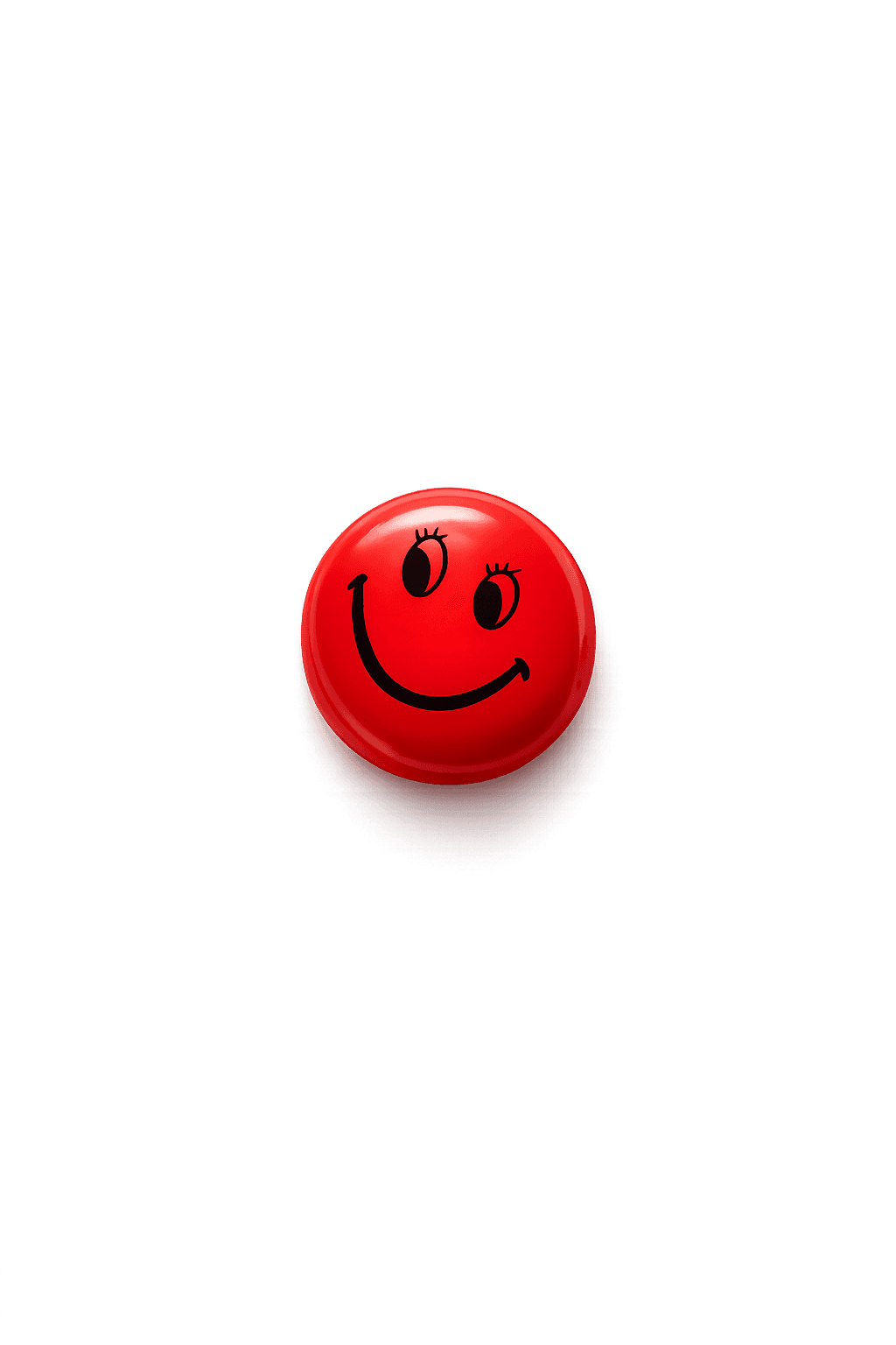 Red smiley sticker